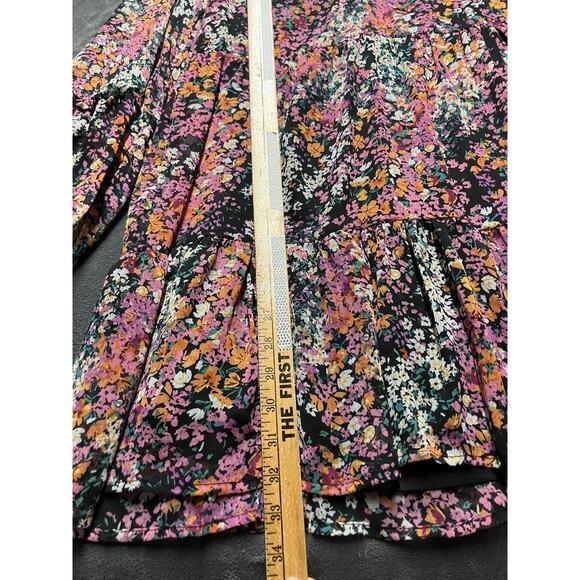 Vince Camuto Dress Woman’s Sz XS Multicolor Floral Lightweight Three Tier Mini - Picture 2 of 13